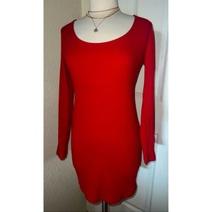 Wild Fable Red Long Sleeve Dress